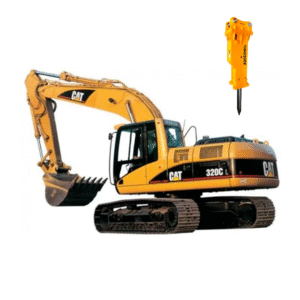 Excavadora 320C con Martillo
